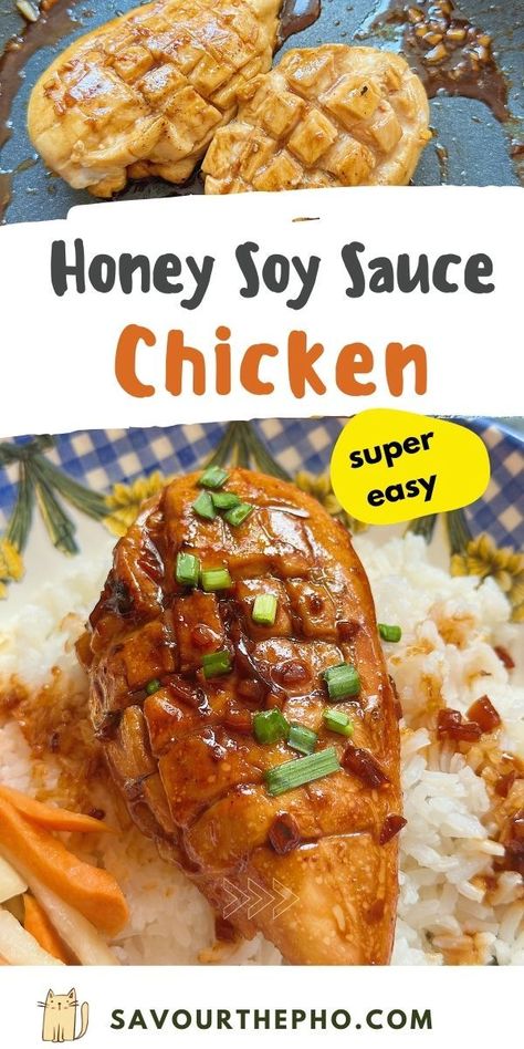 Honey Soy Sauce Chicken Honey Soy Sauce Chicken, Soy Garlic Sauce, Soy Garlic Chicken, Easy Recipes For Dinner, Chicken Recipes Healthy, Honey Soy Chicken, Soy Sauce Chicken, Recipes For Dinner Easy, Soy Chicken