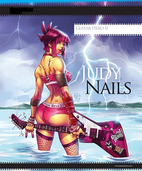 judy_nails_by_dragon_sniper2. Judy Nails Guitar Hero, Judy Nails, Blingee Emo, Fav Characters, Guitar Hero, Video Game Art, Betty Boop, Anime Character Design, Anime Character