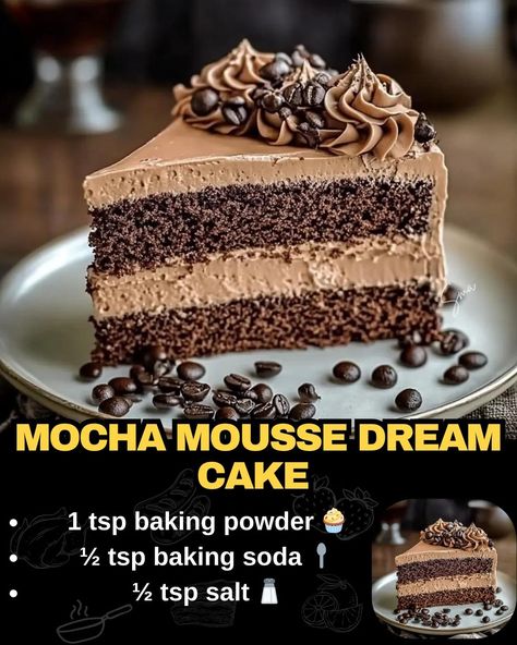 Mocha Mousse Dream Cake Coffee Mouse Cake, Gluten Free Mocha Cake, Mocha Mousse Filling, Mocha Cake Decoration, Coffee Mousse Cake Recipe, Mocha Mousse Cake, Coffee Mousse Cake, Coffee Flavored Cake, Dark Chocolate Mousse Cake