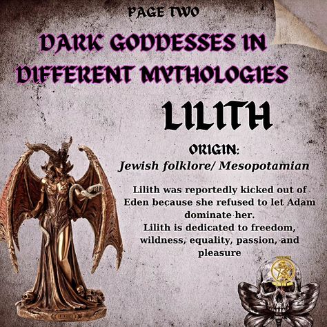 Dark Goddesses You Must Embrace 🧙‍♂️ 🪄 🧹 🧙‍♀️ . . . . . #witch #witchaf #reel #reelsinstagram Witch Goddess, Lilith Goddess Art Aesthetic, Lilith Goddess Offerings, Dark Goddess, Dark Moon Lilith, Invocation Of Lilith, Dark Feminine Energy Lilith, Lillith Goddess, Lilith Symbol