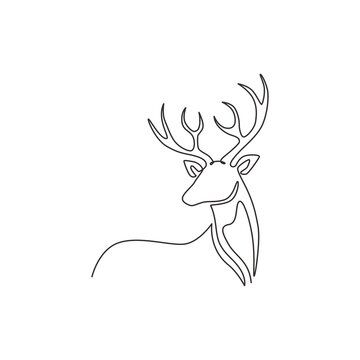 Single Line Painting, Antler Drawing, Deer Outline, Nashville Tattoo, Pretty Handwriting, Line Painting, Deer Drawing, Western Tattoos, Deer Tattoo