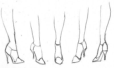 Fashion Illustration for Designers & Illustrators: Hands & Feet Drawing High Heels, Feet Drawing, Fashion Illustration Tutorial, Fashion Figure Drawing, Fashion Illustrations Techniques, Fashion Drawing Sketches, Fashion Drawing Tutorial, Shoe Design Sketches, Fashion Illustration Sketches