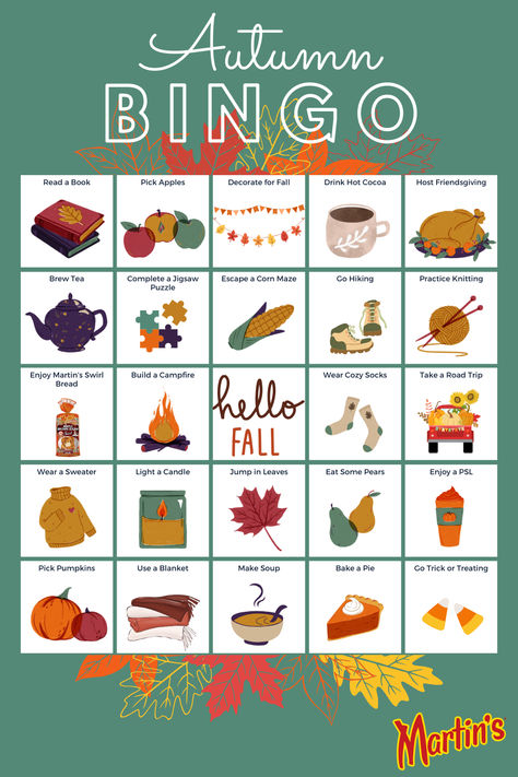 Fall Activities For The Office, November Office Activities, Relief Society Fall Activity Ideas, Indoor Fall Activities, Autumn Manifestation, Fall Party Activities, Autumn Bingo, Hot Fall Drinks, Fall Bingo