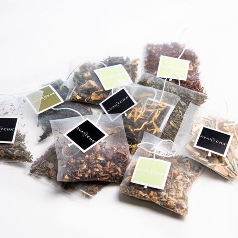 AVANTCHA Tea on Instagram: “Although we love the ceremony of brewing a pot of loose leaf tea, we appreciate that you all have busy lives and sometimes a tea bag is the…” Tea Bags Aesthetic, Tea Bag Packaging, Hampers Ideas, Decaf Tea, Tea Cup Party, Artisan Tea, Premium Tea, Tea Brands, Manifestation Board