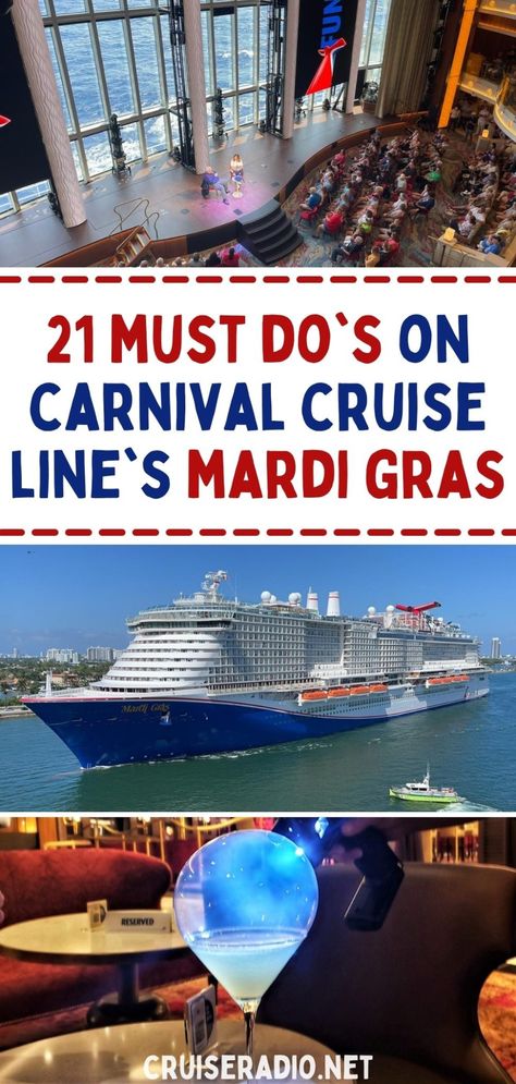 Carnival Mardi Gras: 21 Must Do’s While Onboard Mardi Gras Carnival Cruise, Carnival Mardi Gras Cruise Tips, Carnival Mardi Gras Ship, Best Carnival Cruise Ship, Carnival Mardi Gras Cruise Ship, Mardi Gras Photos, Carnival Cruise Tips, Carnival Conquest, Carnival Ships