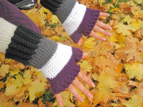 Become More Flexible, Fingerless Gloves Crochet, Gloves Crochet, Asexual Pride, Buy Candles, Crochet Fingerless Gloves, Hand Stamped Necklace, Crochet Gloves, Great Fashion