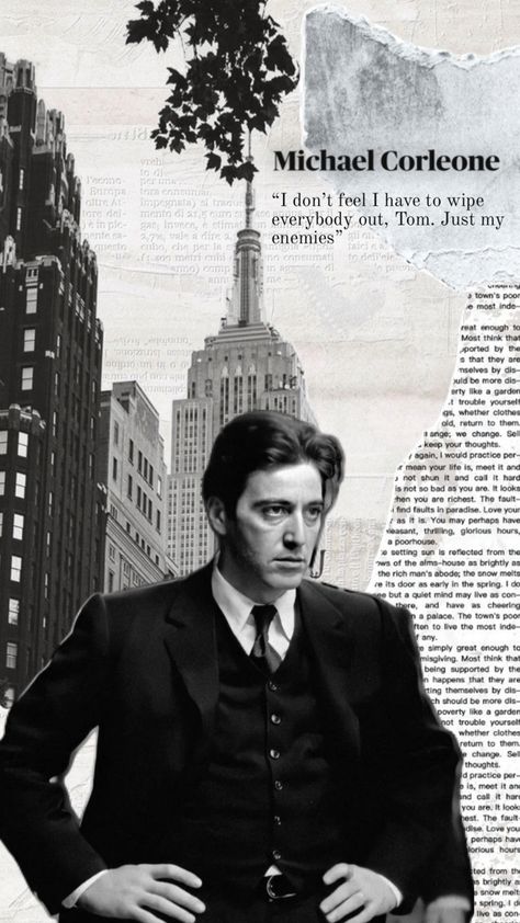 don’t repost or re-edit! #thegodfather #wallpaper #aesthetic Michael Corleone Wallpaper, The Godfather Wallpaper, The Godfather Poster, Godfather Quotes, Michael Corleone, Don Corleone, Godfather Movie, Mafia Gangster, Gangster Movies