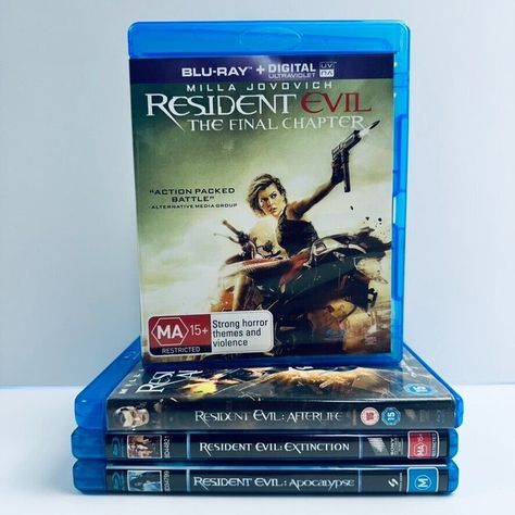 I just added a new item to eBay, Resident Evil: 4 Movie Collection (Blu-Ray) All Regions Action Horror Sci-Fi VG! #eBay #eBaySeller https://ebay.us/Ah7kxw Resident Evil 4, Movie Collection, Blu Ray Discs, Ebay Seller, New Item, Resident Evil, Ultra Violet, Blu Ray, Movie Tv