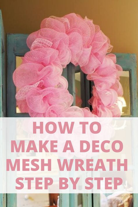 How to Make a Deco Mesh Wreath Step by Step - PinkPopDesign Wreath Form Ideas, Dollar Tree Pumpkin Wreath Form, Pumpkin Wreath Form, Dollar Tree Pumpkin Wreath, Wreaths Mesh, Easter Mesh Wreaths, Candy Cane Wreath, Wreath Form, Pumpkin Wreath