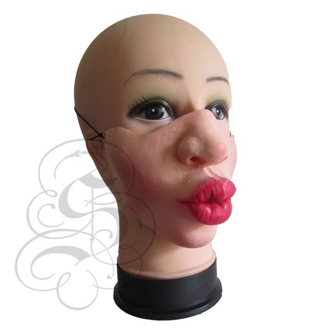 Latex Half Face Puckered Lips Mask for Comedy Funny Homour People Stag Hen Fancy Dress Latex Stag Fancy Dress, Puckered Lips, Lips Mask, Scary Halloween Masks, Mascaras Halloween, Halloween Party Props, Bird Masks, Monkey Face, Stag Do