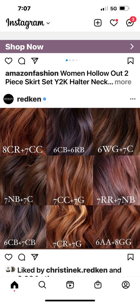 Faux Hawk Hairstyles, Balayage, Red Hair Formulas, Braided Faux Hawk, Copper Brown Hair Color, Copper Hair Dark, Copper Brown Hair, Red Copper Hair Color, Redken Hair Color