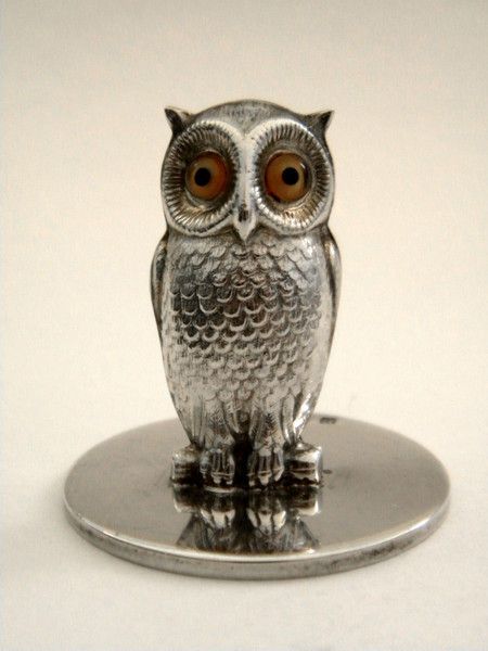 Menu Holders, Silver Owl, Owl Bird, Place Card, Card Holders, Antique Furniture, On Earth, Owls, World's Best