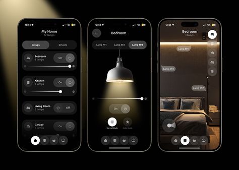 Smarthome App, Sleep App, Smart Lighting System, Office Design Trends, Smart Home System, Smart Lamp, Css Tutorial, Web Design Websites, Ui Design Trends