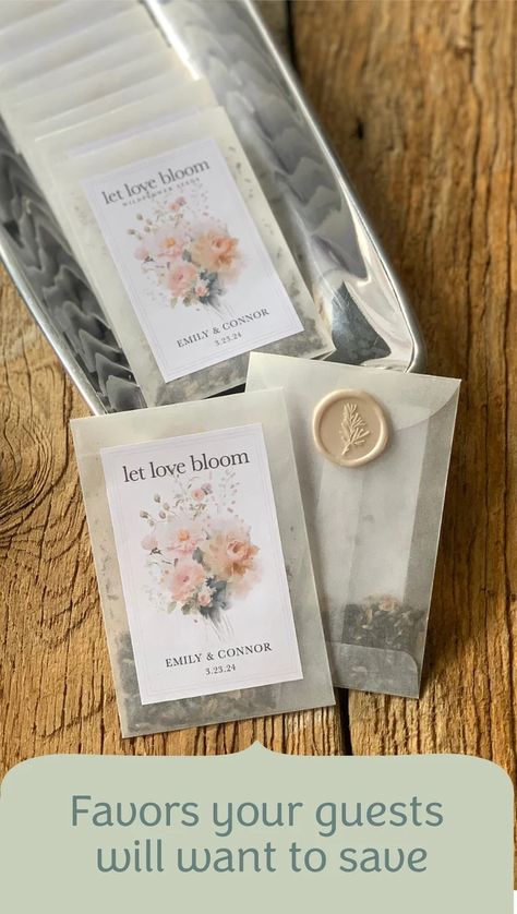 Custom Wedding Favor Seed Packet Favor for Wedding Let Love Grow Wildflower Seed Personalized Favor for Bridal Shower Favor Idea for Favor - Etsy Love Is In Bloom Bridal Shower Favors, Rustic Fall Wedding Favors, Flower Seeds Wedding Favor, Wedding Seed Packet Favors, Silver Wedding Favors, Rustic Bridal Shower Favors, Bulk Wedding Favors, Let Love Grow, Seed Wedding Favors