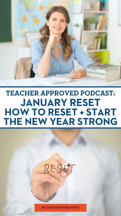 On this episode of the Teacher Approved podcast, we're sharing our best teaching advice and tips for a January reset plus how to start the new year strong in the classroom. We’re sharing eight reflective questions to jumpstart your January classroom reset. By asking yourself these eight reflective questions, you are guaranteed to have a successful January classroom reset. A must listen for elementary school teachers teaching first grade to fourth grade. January Reset, Year Reset, Reflective Questions, January Classroom, Words Their Way, Two Story Windows, Fluency Passages, Elementary Learning, School Goals