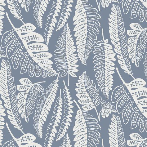 Nancy Wolff, Gorgeous Wallpaper, Fern Pattern, Monochrome Prints, Monochrome Pattern, Mushroom Design, Mushroom Art, Watercolor Pattern, Linocut Prints