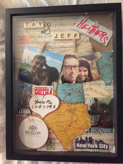 Shadow box. Crafts. Gift. Boyfriend. Best friend. Memories. Scrapbook. Shadow Box Crafts, Best Friend Memories, Diy Shadow Box Ideas, Friend Memories, Shadow Box Ideas, Memories Scrapbook, Shadow Box Gifts, Gifts Forbest Friend, Diy Best Friend Gifts