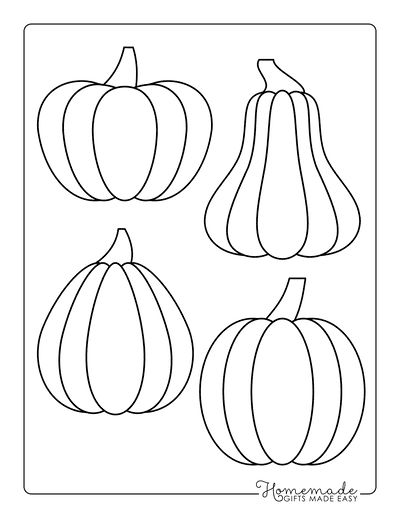 Applique Pumpkins Patterns, Gourd Patterns Free Printable, Simple Fall Sewing Projects, Halloween Shapes Template, Art Outlines Templates, Pumpkin Pictures Printable, Stained Glass Pumpkin Patterns Free, Pumpkin Coloring Sheets Free Printable, Free Printable Pumpkins