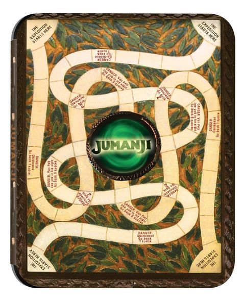 Jumanji Game, Jumanji 1995, Jumanji Board Game, Teacher Posters, Yearbook Covers, Yearbook Themes, Jungle Room, Tabletop Rpg Maps, Game Themes