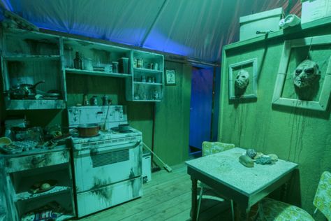 Halloween 2015 Kitchen Butcher Shop Haunted House, Haunted House Butcher Shop, Butcher Shop, Halloween 2015, Facades, Senior Year, Haunted House, Home Kitchens, Halloween