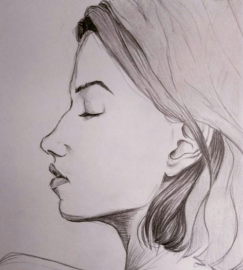 How To Draw Closed Eyes Side View, Eyes Closed Drawing Side View, Closed Eye Side Profile, Side Profile Drawing Eyes Closed, Closed Eyes Side Profile, Side Profile Drawing Realistic, Side Profile Lips Drawing, How To Draw Closed Eyes, Side Profile Eyes Drawing