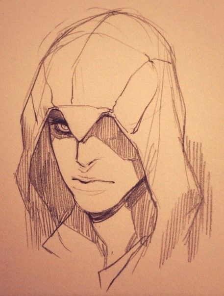 Assasins Creed Drawings, Assassins Creed Sketch, Assassin's Creed Drawing, Assassins Creed Drawing, Assassin Drawing, Assasing Creed, Painting Eyes, Assassins Creed Series, Assassins Creed Syndicate