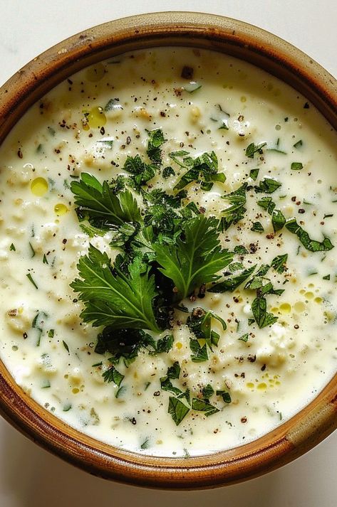 A comforting and delicious soup made with chicken and yogurt. Turkish Yogurt Soup, Turkish Chicken Soup, Turkish Soup Recipes, Turkish Soups, Turkish Beans, Kharcho Soup, Memory Food, Soup Made With Chicken, Turkish Soup