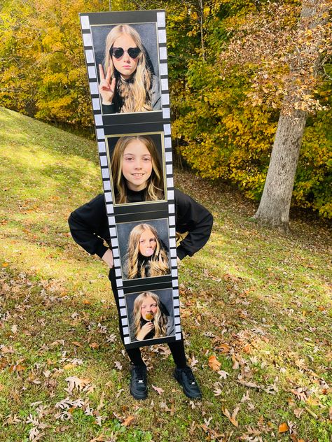 Funny Creative Halloween Costumes Diy, Halloween Costumes Photos, Photo Strip Costume, Diy Costumes For Work, Atm Costume, Homemade Kids Halloween Costumes, Halloween Costumes For Kids Diy, Diy Fancy Dress Costumes, Diy Customes Halloween