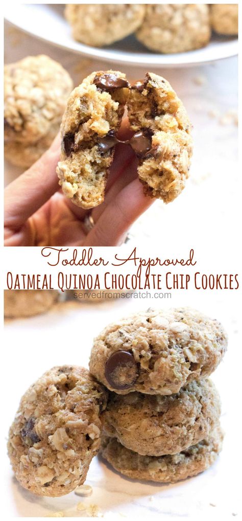 Cc Cookies, Oatmeal Chocolate Chips, From Scratch Cookies, Quinoa Chocolate, Healthy Bakes, Quinoa Cookies, Super Cookies, New Year's Desserts, Recipes From Scratch