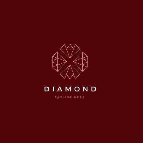 Gem Logo Design Ideas, Diamond Logo Ideas, Diamond Logo Design Ideas, Diamond Branding, Diamond Graphic Design, Jewelry Store Logo, Diamond Logo Design, Jewelry Store Branding, Gem Logo