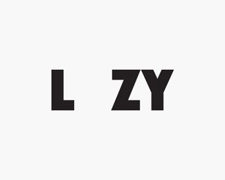 LAZY logo Lazy Logo Design, Lazy Boy, Brand Ideas, Typographic Design, Gaming Logos, Typography, Logo Design, Drinks, ? Logo