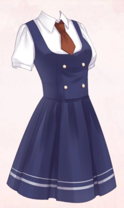 Timi's Uniform-Blue | Love Nikki-Dress UP Queen! Wiki | Fandom Academy Uniform, Love Nikki, Fashion College, Burgundy Tie, Manga Clothes, Dress Design Drawing, Blue Vest, Clothing Design Sketches, Pleat Skirt