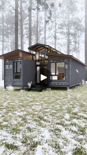 Tiny Container House, Shipping Container House Plans, Building A Container Home, Container House Plans, Shipping Container House, Container Home, Tiny House Decor, Front Porch Ideas, Container House Design