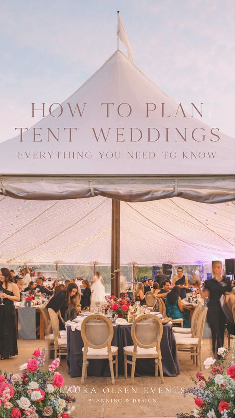 Everything you need to know about how to plan a tent wedding. outdoor wedding, tent wedding ideas, wedding how-to, tent wedding planning ideas, wedding photos planned and designed by Laura Olsen Events, outdoor wedding reception, toronto tent wedding planner, oakville tent wedding planner, niagara tent wedding planner, private estate wedding planned and designed by Laura Olsen Events, outdoor wedding reception, toronto wedding planner Tent Wedding Ideas, Wedding Tent Layout, Outdoor Wedding Tent, White Tent Wedding, Backyard Tent Wedding, Wedding Themes Outdoor, Tent Weddings, Wedding Tent Decorations, Outdoor Tent Wedding