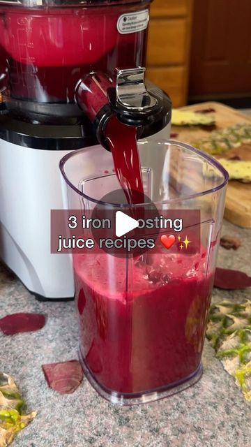 Modesto Joseph Garcia on Instagram: "3 iron boosting juice recipes ❤️✨

(Find My Juicer For 10% Off & My Recipe Ebook Linked In My Bio) ⚡️

Iron deficient anemia is the leading blood disorder in America but it doesn’t have to be that way! Most people don’t get enough iron into their daily diets & I have found that juices like these are the easiest & most delicious way to fix that. Here are 3 iron boosting juice recipes that have helped me up my iron intake ❤️

#growyourown #iron #irondeficiency #irondeficiencyanemia #irondeficient #lowiron #beet #beetroot #beetjuice #juicerecipes #juiceforhealth #healthiswealth #healthandwellness #growyourownfood #growyourownlives #fruitheals #healingfruit #natureheals #healingnature #explore #explorepage" Iron Deficiency, Beet Juice, Juicing For Health, Juice Recipes, Grow Your Own Food, Daily Diet, Juicing Recipes, Low Iron, Juicer