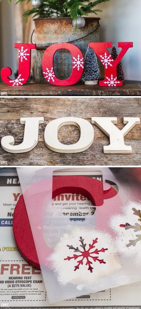 DIY Christmas Joy Sign. Christmas Centerpiece Ideas, For Boyfriend, Joy Sign, Christmas Centerpiece, Boyfriend Diy, Centerpiece Ideas, Noel Christmas, Ideas For, Holiday Diy