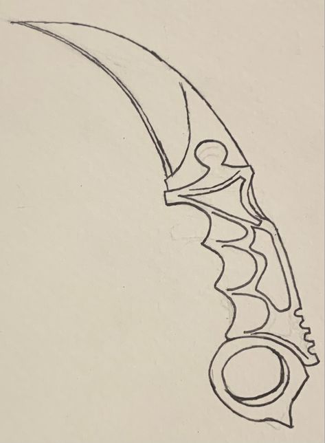 Drawing Knife Knife Product Design Sketch, Knife Design Drawing, Cool Swords Drawing, Throwing Knifes Draw, Drawing Of Knife, Knife Art Drawing, Pocket Knife Drawing, How To Draw Knife, Karambit Tattoo