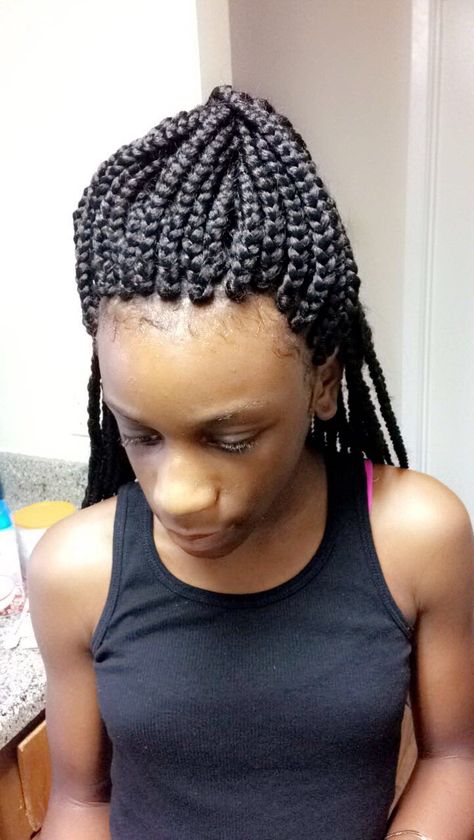 Box braids Box Braids Undercut, Hair Styles For Gym, Ugly Hairstyles, Ugly Braids, Long Face Short Hair, Traditional Box Braids, Braids Undercut, Curly Hairstyles Long, Ugly Hair