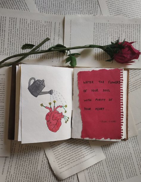 Flowers of soul - Art Journal by Rinki Tiwari #art #artjournal #artwork #artjournaling Journal Drawings Sketchbooks, Journal Inspiration Quotes, Journal Painting, Art Journal Ideas, Quotes And Poems, Kunstjournal Inspiration, Art Journal Challenge, Journaling Aesthetic, Poetry Journal