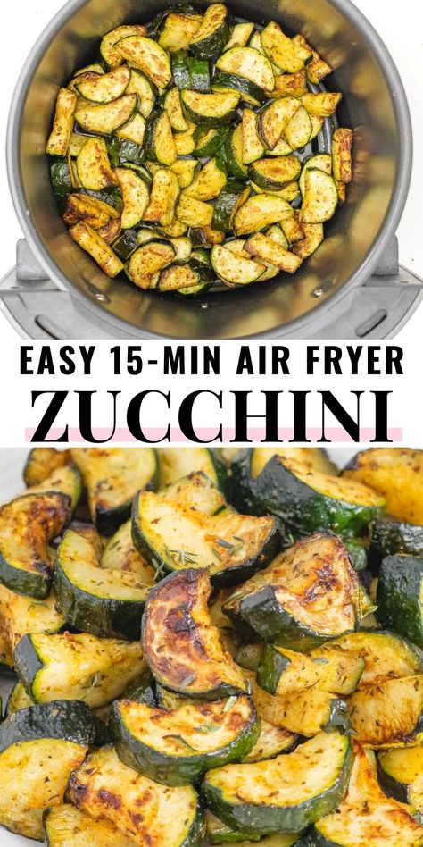 What To Cook With Zucchini, Snacks With Zucchini, Air Fry Zucchini Recipe, Frozen Zucchini In Air Fryer, Air Dry Zucchini, Air Fryer Recipes Healthy Vegetables, Air Fryer Zucchini Spears, Air Fried Zucchini Recipes, Zucchini Squash Recipes Air Fryer