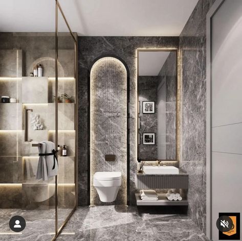 large round bathroom mirror best lighted bathroom mirror modern bathroom lights over mirror Powder Toilet Design Luxury, Rich Bathroom Luxury, Powder Washroom, Latest Modern Bathroom Designs, Luxury Washroom Design, Modern Washroom Design, Small Bathroom Mirrors, White Bathroom Mirror, Modern Bathroom Mirrors