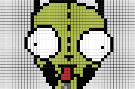 Gir Pixel Art Funny Pixel Art, Pixel Template, Acnh Art, Inspo Drawing, 8 Bit Art, Perler Ideas, Acnh Design, Hamma Beads, Pixel Crochet