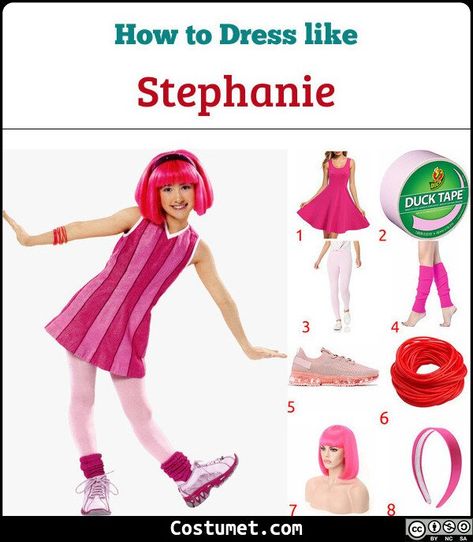 Stephanie From Lazy Town Costume, Lazy Town Halloween Costume, Lazytown Costume, Lazy Town Costume, Lazy Town Girl, Stephanie Lazy Town, Lazy Town Stephanie Costume, Lazy Town Stephanie, Halloween Costumes Teen