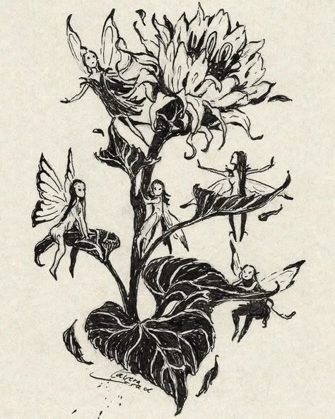 Midsummer Eve, Nature Tattoo Ideas, Fairy Drawing, Tiny Fairy, British Library Digitised Image, Fairy Drawings, Cool Nature, Nature Tattoo, Fairy Illustration