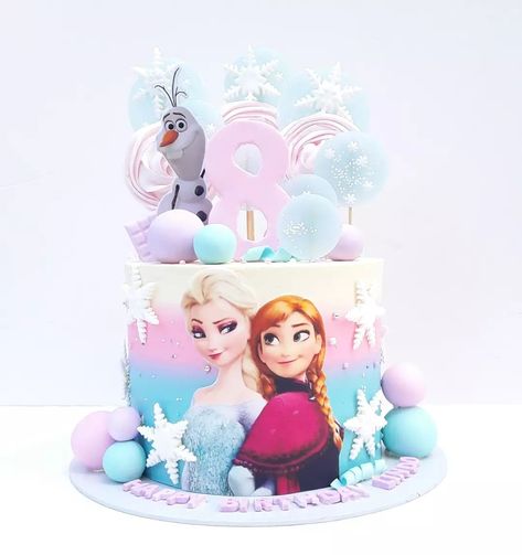 Cake Elsa Anna, Pink Frozen Birthday Cake, Pink Frozen Cake, Elsa Anna Cake, Frozen Birthday Cake Ideas, Frozen Cake Ideas, Frozen Cake Designs, Elsa Birthday Cake, Frozen Birthday Party Cake