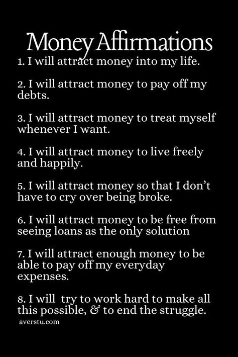 Pin on AFFIRMATIONS Money Mantras, Spiritual Manifestation, Wealth Affirmations, Daily Positive Affirmations, Law Of Attraction Affirmations, Positive Self Affirmations, Money Affirmations, Love Affirmations, Manifestation Affirmations