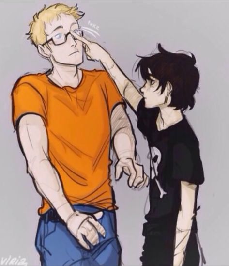 Nico And Jason, Jason And Percy, Percy Jackson Fanart, Percy And Nico, Percy Jackson Drawings, Zio Rick, Percy Jackson Ships, Will Solace, Jason Grace