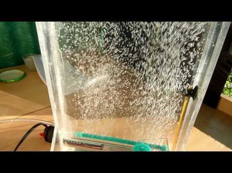 How to Assemble a Bubble Water Wall - YouTube Wall New Design, Wall Designs Ideas, Water Bubble Wall, Beer Room, How To Make Bubbles, Water Wall Fountain, Wall Aquarium, Diy Water Feature, Diy Water Fountain