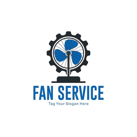 Unique fan repair logo design vector gra... | Premium Vector #Freepik #vector #logo #abstract #snow #water Repair Logo Design, Fan Repair, Snow Water, Fan Service, Design Vector, Vector Logo, Premium Vector, Cute Art, Graphic Resources