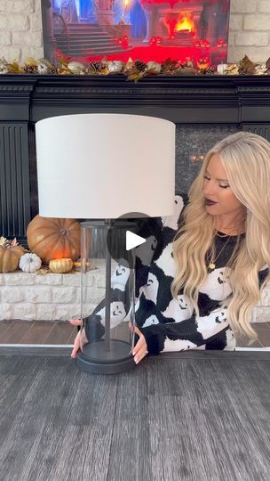 2.2M views · 42K reactions | Bat Lamp DIY! Saw this on Pinterest and looked so easy I had to try it!! Just take a few sticky bats, and put them on the inside of your lampshades!  #halloweendiy #halloweendecor #easyhalloweenideas | Macy.blackwell Villan Party, Bat Lamp, Craft Pictures, Halloween Diy Ideas, Macy Blackwell, Christian Halloween, Farmhouse Halloween, Lamp Diy, Holiday Decorating Ideas